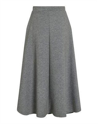 ViReflect HW Wide Midi Nederdel - Medium Grey Melange 